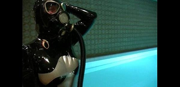  Gas Mask Breathplay by the Pool